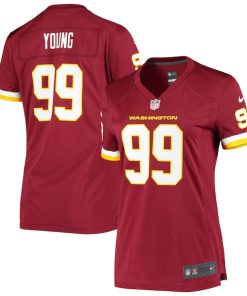 Chase Young Washington Football Team Nike Women's Player Game Jersey - Burgundy
