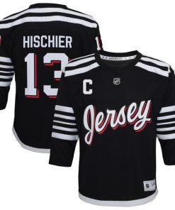 Nico Hischier New Jersey Devils Preschool 2021/22 Alternate Replica Player Jersey - Black