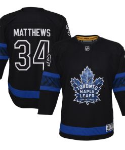 Alternative view of Auston Matthews Toronto Maple Leafs Youth Home Premier Player Jersey - Blue/Black