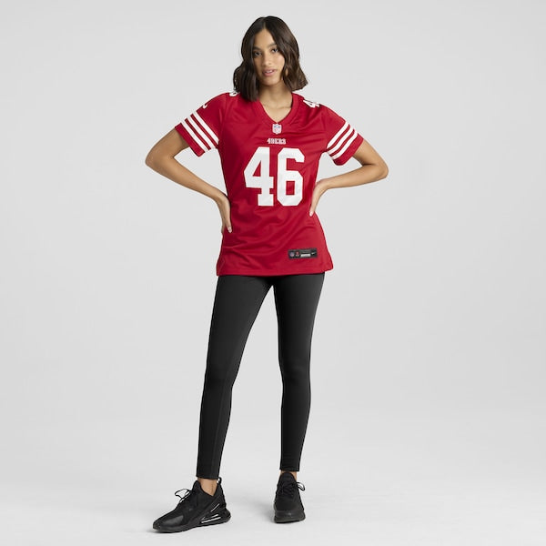 Jon Weeks San Francisco 49ers Nike Women's Team Game Jersey - Scarlet - Image 4