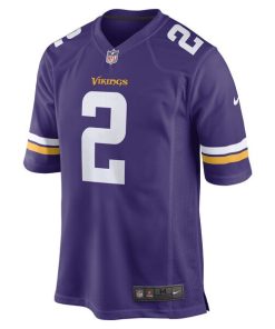 Alternative view of Alexander Mattison Minnesota Vikings Nike Game Player Jersey - Purple