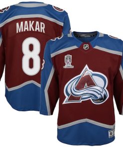 Cale Makar Colorado Avalanche Youth Home 2022 Stanley Cup Champions Premier Player Jersey - Burgundy