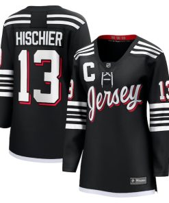 Nico Hischier New Jersey Devils  Women's Alternate Premier Breakaway Player Jersey - Black