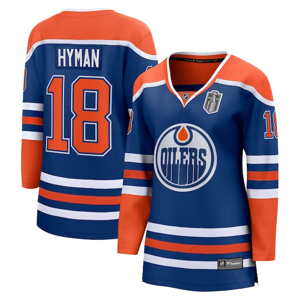 Zach Hyman Edmonton Oilers Women's 2025 Stanley Cup Final Home Breakaway Jersey - Royal