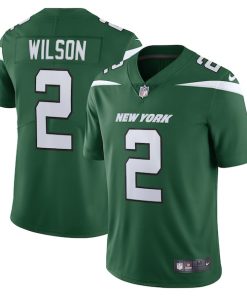 Alternative view of Zach Wilson New York Jets Nike Vapor Limited Jersey - Gotham Green/Black/White