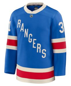 Alternative view of Igor Shesterkin New York Rangers  Centennial Premium Jersey - Blue
