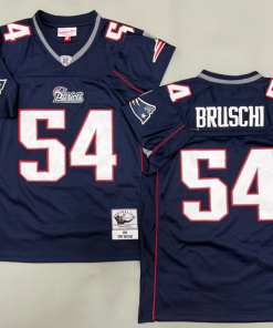 Tedy Bruschi New England Patriots Authentic Throwback Retired Player Jersey