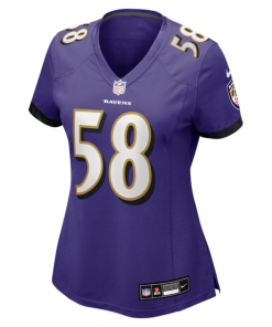 Alternative view of Taven Bryan Baltimore Ravens Nike Women's Team Game Jersey -  Purple