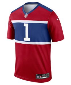 Alternative view of Malik Nabers New York Giants Nike Alternate Legend Player Performance Top - Red