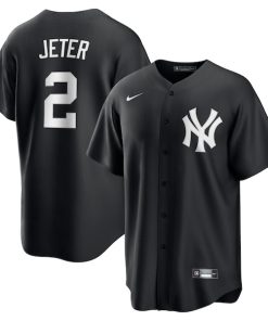 Derek Jeter New York Yankees Nike Official Replica Player Jersey - Black