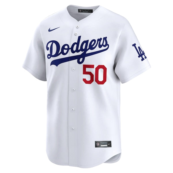 Mookie Betts Los Angeles Dodgers Nike Home Limited Player Jersey - White/Gray - Image 3