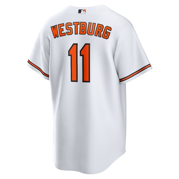 Jordan Westburg Baltimore Orioles Nike Home Replica Jersey - White - Image 3
