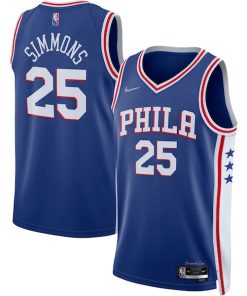 Ben Simmons Philadelphia 76ers Nike 2021/22 Diamond Swingman Jersey - Icon Edition - Royal
