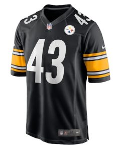 Alternative view of Troy Polamalu Pittsburgh Steelers Nike Retired Player Game Jersey - Black