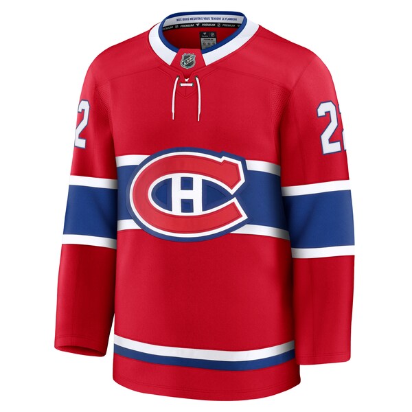 Cole Caufield Montreal Canadiens Home Premium Jersey - Red - Image 2