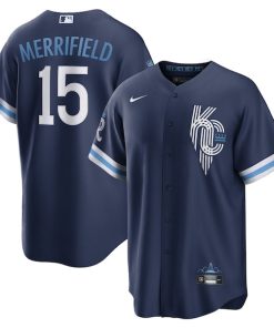 Whit Merrifield Kansas City Royals Nike 2022 City Connect Replica Player Jersey - Navy