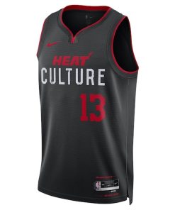 Alternative view of Bam Adebayo Miami Heat Nike Unisex 2023/24 Swingman Jersey - Black - City Edition