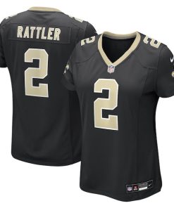 Spencer Rattler New Orleans Saints Nike Women's Team Game Jersey -  Black