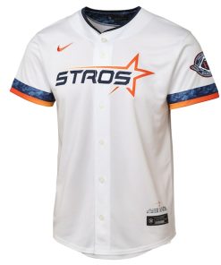 Alternative view of Houston Astros Nike Youth 2025 City Connect Limited Jersey - White