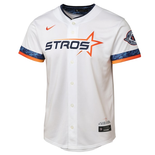 Houston Astros Nike Youth 2025 City Connect Limited Jersey - White - Image 2