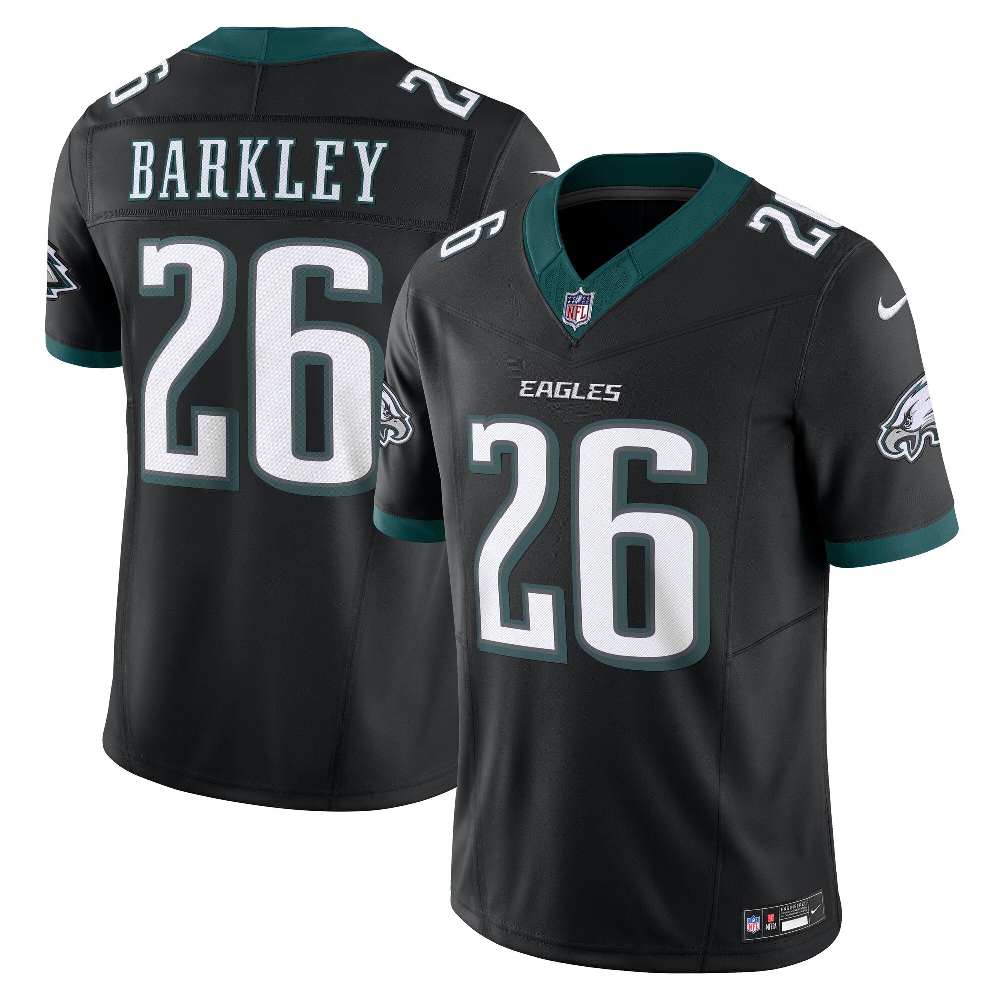 Saquon Barkley Philadelphia Eagles Nike Vapor F.U.S.E. Limited Jersey - White/Green/Black/Kelly Green - Image 6