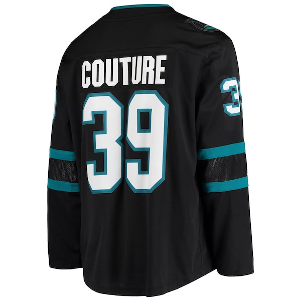 Logan Couture San Jose Sharks Alternate Breakaway Jersey - Black - Image 3
