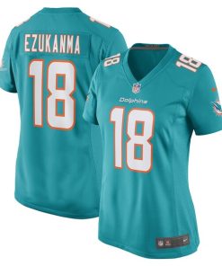 Erik Ezukanma Miami Dolphins Nike Women's Game Player Jersey - Aqua