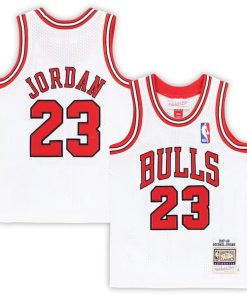 Michael Jordan Chicago Bulls Toddler 1997/98 Hardwood Classics Authentic Jersey - White/Black/Red