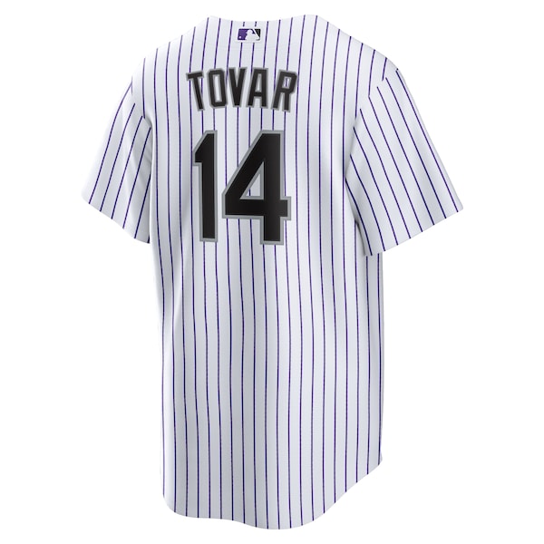 Ezequiel Tovar Colorado Rockies Nike Home Replica Jersey - White - Image 3