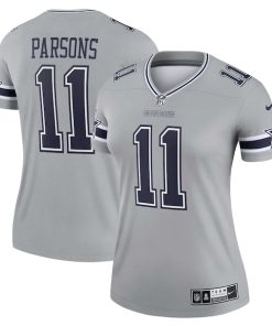 Micah Parsons Dallas Cowboys Nike Women's Inverted Legend Jersey - Silver