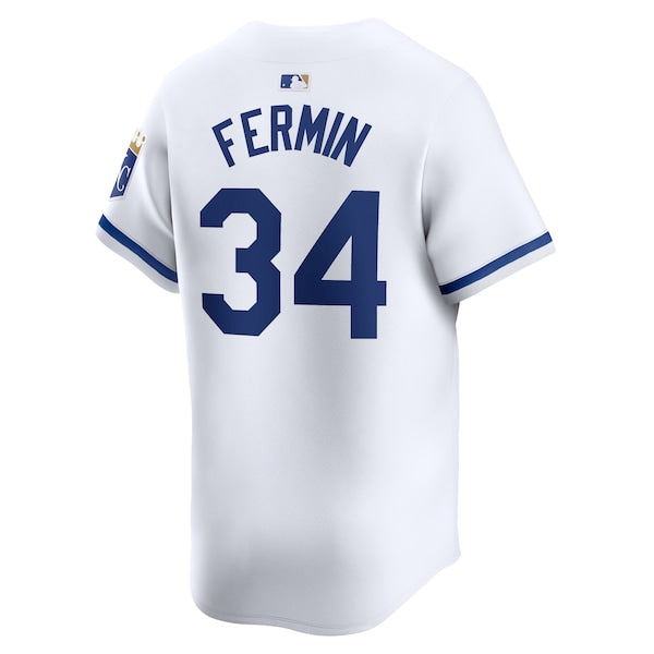 Freddy Fermin Kansas City Royals Nike Home Limited Player Jersey - White - Image 3