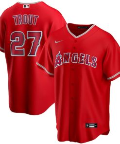 Mike Trout Los Angeles Angels Nike Youth Alternate Replica Player Jersey - Red