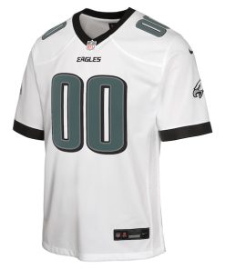 Alternative view of Philadelphia Eagles Nike Youth Custom Game Jersey - White