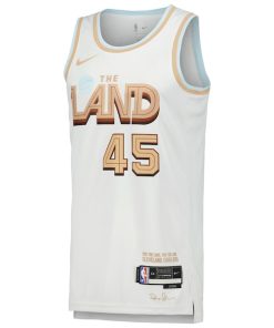 Alternative view of Donovan Mitchell Cleveland Cavaliers Nike Swingman Player Jersey - City Edition - White