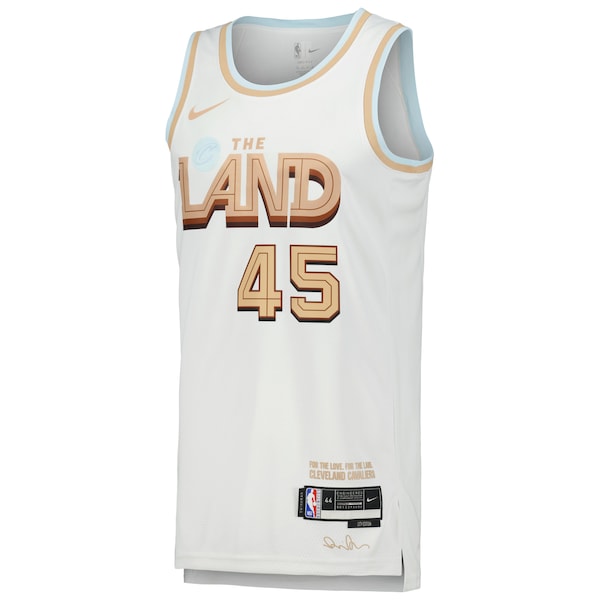 Donovan Mitchell Cleveland Cavaliers Nike Swingman Player Jersey - City Edition - White - Image 2