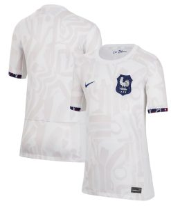 France Women's National Team Nike Youth 2023 Away Stadium Replica Jersey - White