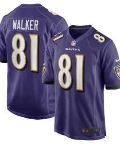 Devontez Walker Baltimore Ravens Nike Team Game Jersey -  Purple