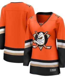 Anaheim Ducks  Women's Home Breakaway Jersey - Orange