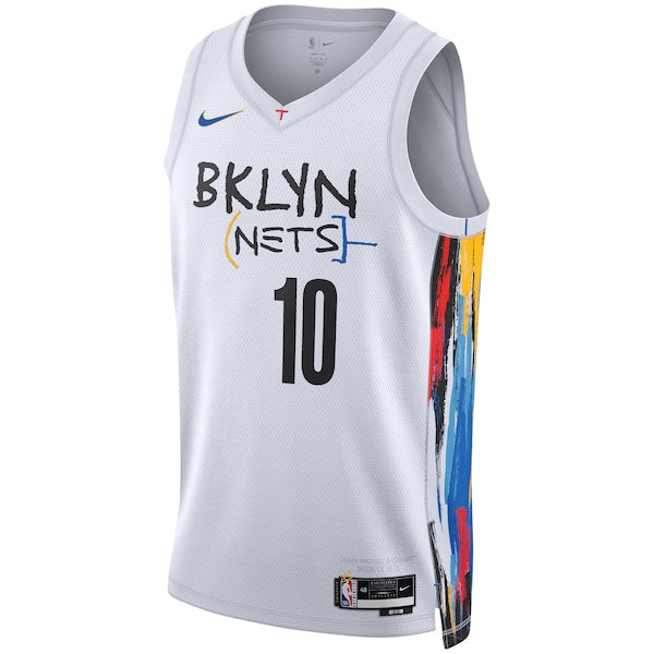 Ben Simmons Brooklyn Nets Nike Unisex 2022/23 Swingman Jersey - City Edition - White - Image 2