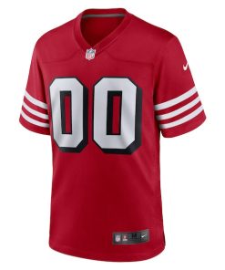 Alternative view of San Francisco 49ers Nike Alternate Custom Game Jersey - Scarlet