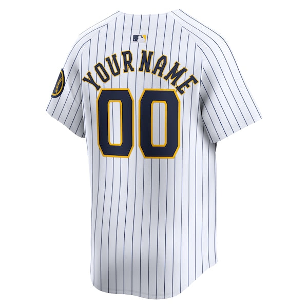 Milwaukee Brewers Nike Alternate Limited Custom Jersey?ยจC White - Image 3