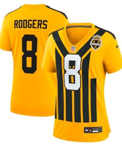 Aaron Rodgers Pittsburgh Steelers Nike Women's Alternate 1933 Throwback Game Jersey - Gold/Black