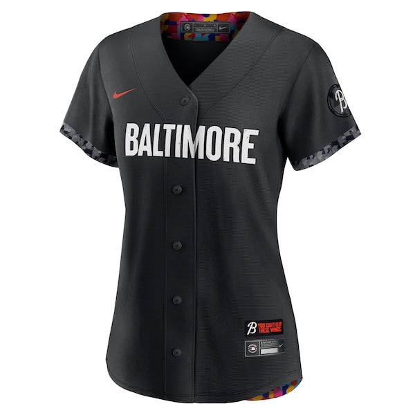 Cal Ripken?Baltimore Orioles Nike Women's 2023 City Connect Replica Player Jersey - Black - Image 2