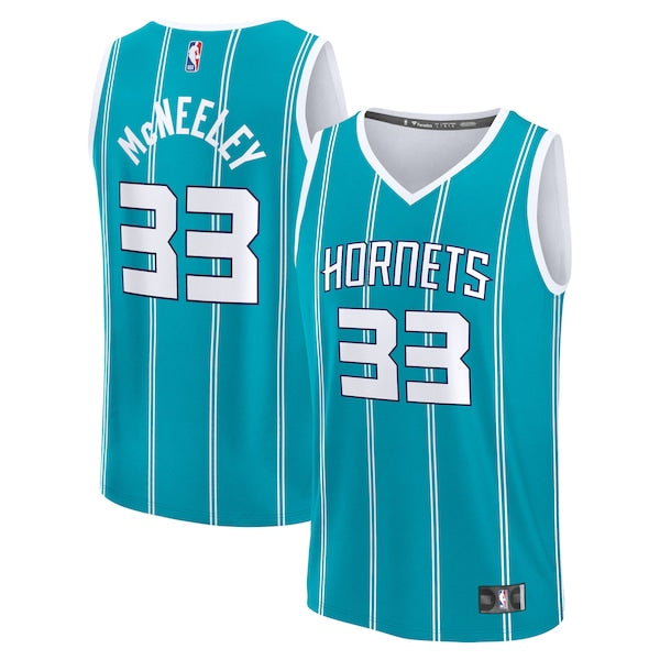 Liam McNeeley Charlotte Hornets Fast Break Replica Jersey - Teal - Icon Edition