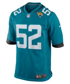 Alternative view of DaVon Hamilton Jacksonville Jaguars Nike Game Jersey - Teal