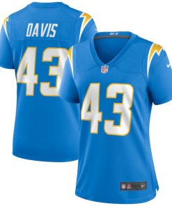 Michael Davis Los Angeles Chargers Nike Women's Game Jersey - Powder Blue