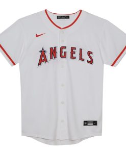 Alternative view of Mike Trout Los Angeles Angels Nike Preschool Home Replica Player Jersey - White