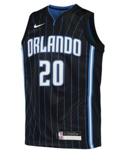 Alternative view of Markelle Fultz Orlando Magic Nike Youth Swingman Jersey - Icon Edition - Black