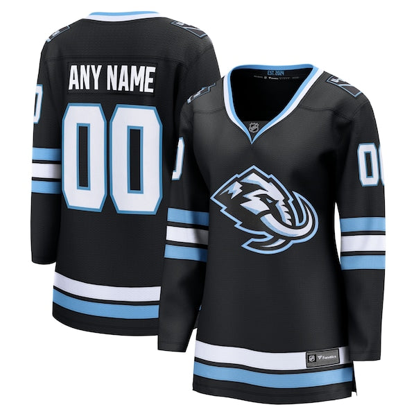 Utah Mammoth Women's Home Breakaway Custom Jersey - Black