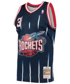 Alternative view of Steve Francis Houston Rockets Hardwood Classics Swingman Jersey - Navy